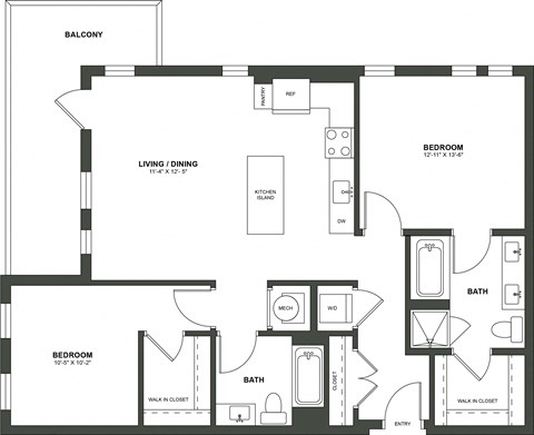 a floor plan of a home